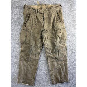 Vintage German Military Wool Field Pants Trousers 70s Olive 78-92-80 K. Begemann